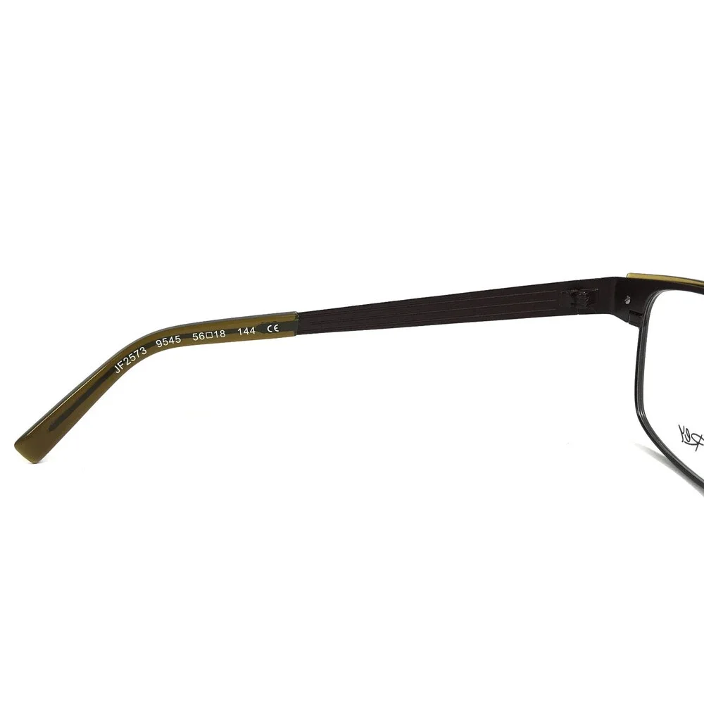 J.F. Rey Eyeglasses Frames JF2573 9545 Brown Khaki Olive Green 56-18-144